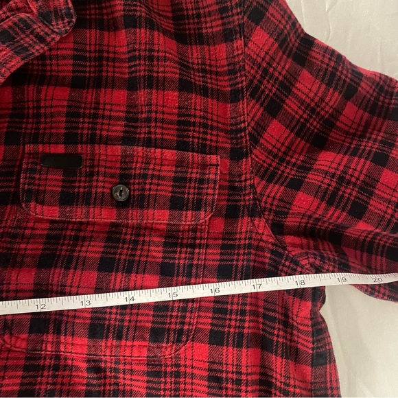 Lauren Ralph Lauren Red/Black Plaid Flannel Button Down, Size Small - Picture 7 of 8
